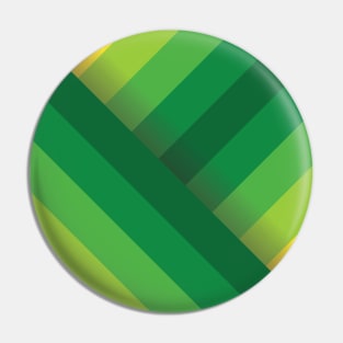 Green Diagonal Stripes Pin