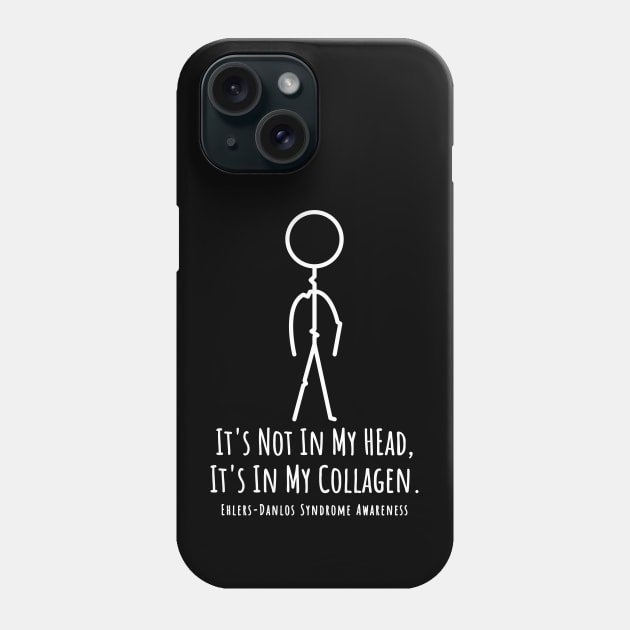 Ehlers Danlos Awareness It's Not In My Head Phone Case by Jesabee Designs