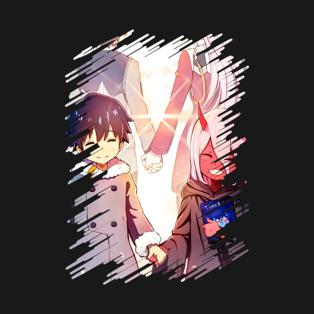 Hiro and Zero Two by EnderZoloto