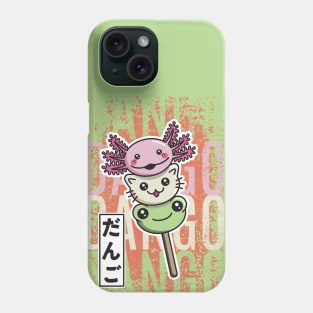 Dango axolotl cat frog Phone Case