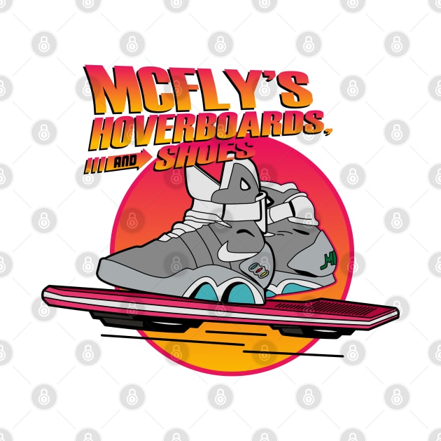 Marty McFly Hoverboards and Shoes by jorgejebraws