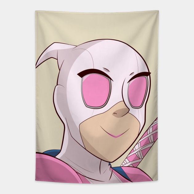 Gwenpool Portrait Tapestry by Avengedqrow