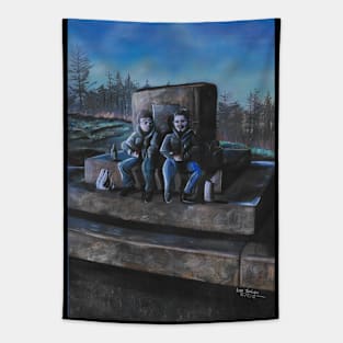 Tranquil Blues Tapestry