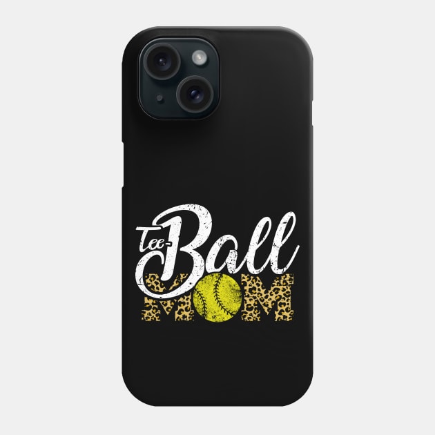 Teeball Mom Leopard Funny Softball for Mother's Day 2021 Phone Case by Charaf Eddine