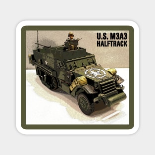 U.S. M3A3 Halftrack (Right Side) Magnet