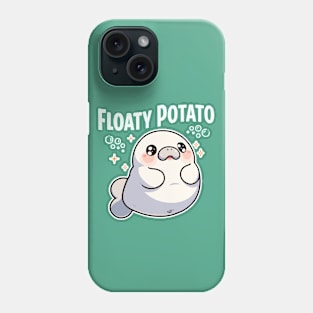 Funny Manatee Floaty Potato Cute Kawaii Sea Cow Phone Case