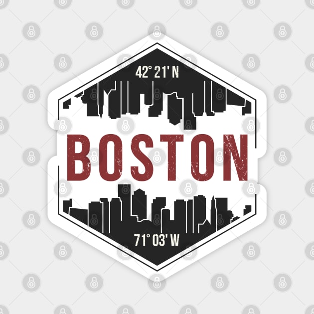 Boston City Magnet by TambuStore