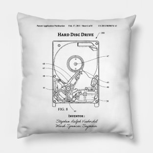 Hard Drive Patent Technology 2011 HDD Blueprint Pillow