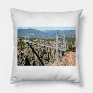 Royal Gorge Bridge in Summer Pillow