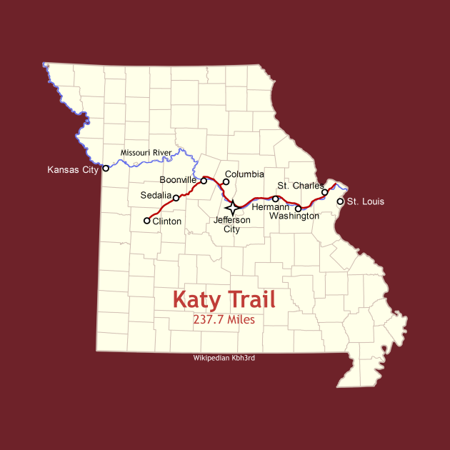 Printable Map Of Katy Trail