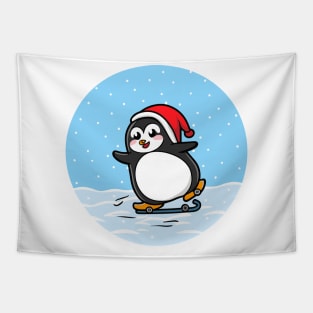 Christmas Penguin Tapestry