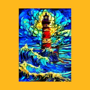 Painting lighthouse artwork T-Shirt