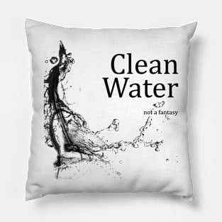 Clean Water - Not a Fantasy Pillow