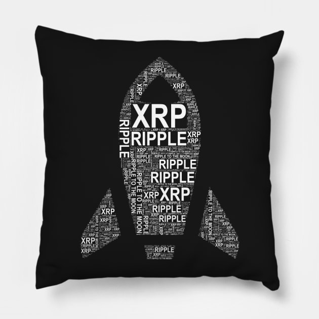 Ripple (XRP) to the moon Pillow by cryptogeek
