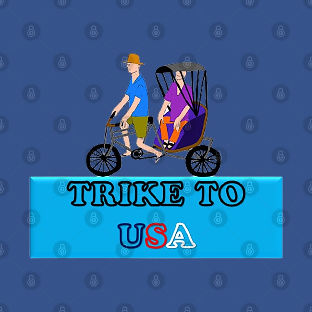 Trike to USA - Three - Wheeled Cycle by drawkwardly