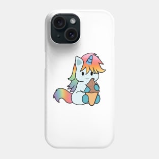 Rainbow Unicorn Chocolate Ice Cream Phone Case