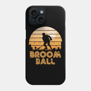 Retro Sunset Broomball Phone Case