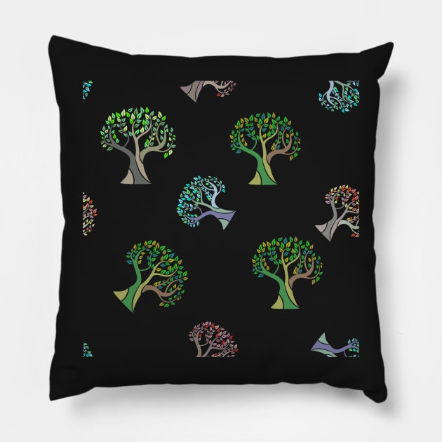 Old Trees Pillow by edwardecho