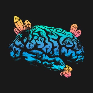 Crystals Brain - Blue and Yellow T-Shirt