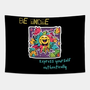 Unleash Your True You: Be Boldly Indie, Express Authentically (Emphasizes Self-Expression and Individuality) Tapestry