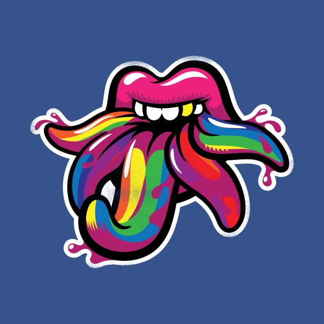 Tongues of Kali (rainbow version) by toadyco