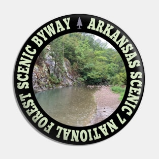 Arkansas Scenic 7 Byway National Forest Scenic Byway circle Pin