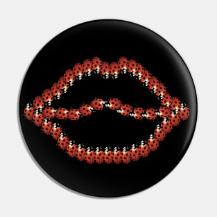 Ladybug lips Pin