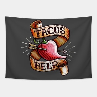 TACOS & BEER Tapestry