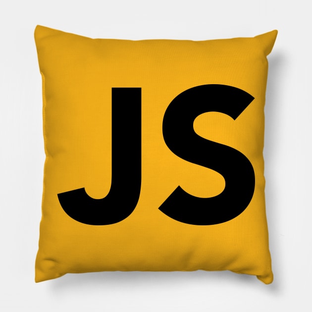 JavaScript JS Logo Pillow by vladocar
