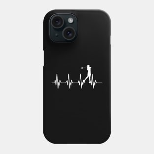 Golfer Women Heartbeat Phone Case