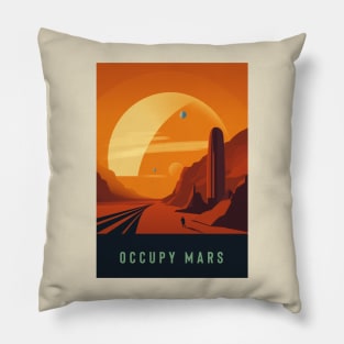 Occupy Mars Pillow