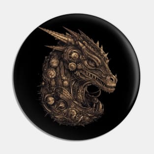 steampunk dragon Pin