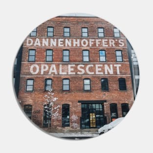 "Dannenhoffer's Opalescent" former factory building Pin