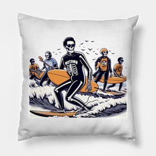 Skeleton Wave Jam 3 Pillow