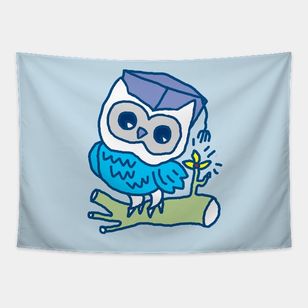 Owl Student Tapestry by martinussumbaji