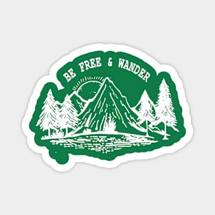 Wander hiking adventure Magnet