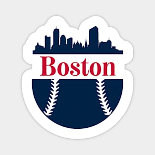 Boston baseball Blue Magnet