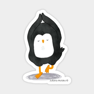 Yoga Penguin Magnet