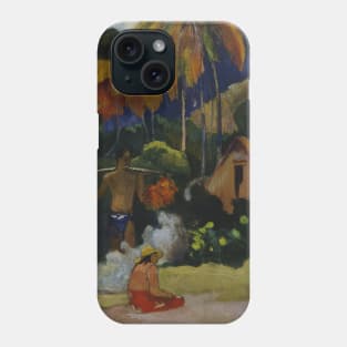 Landscape in Tahiti (Mahana Maa) by Paul Gauguin Phone Case