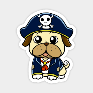 Pirate Pug Magnet