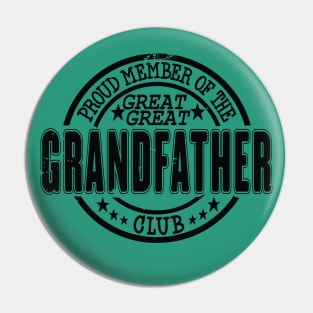 Proud Member of the Great Great Grandfather Club Pin