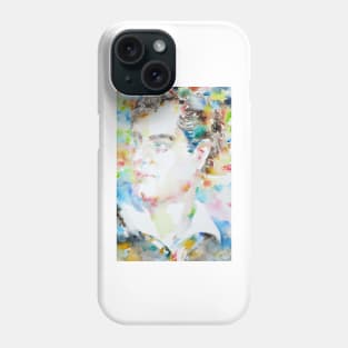 LORD BYRON  - watercolor portrait Phone Case