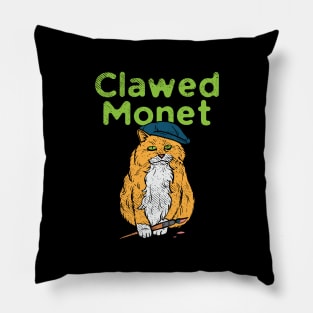 Clawed Monet Pillow