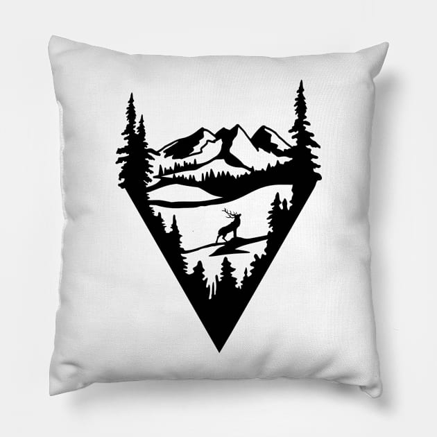 Camp Shirt, Mountains Tee T-Shirt, Hiking Shirt, Mountain Shirt Mountains Shirt, Camping Shirt, Nature Shirt, Mountains Calling Pillow by SeleART