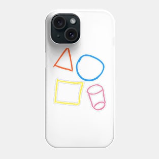 shape hand drawn illustration Phone Case