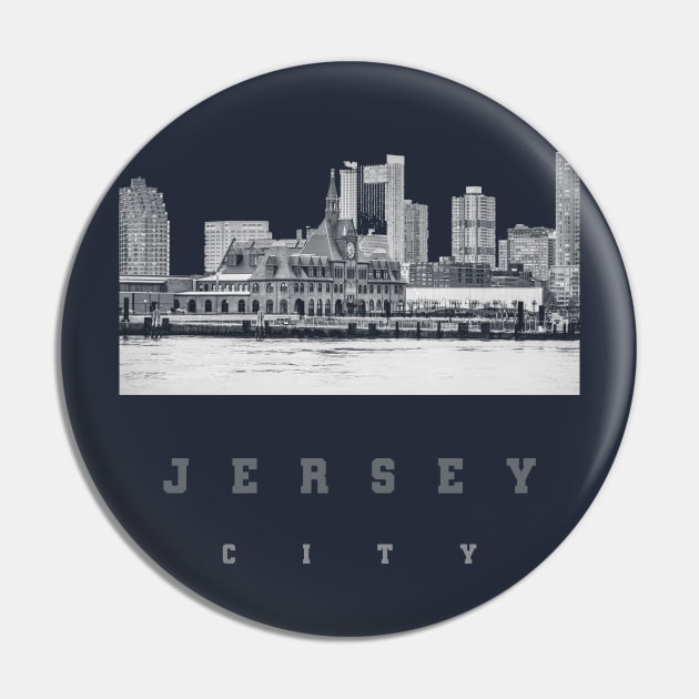 new jersey city nj T-Shirt Pin by TATOH