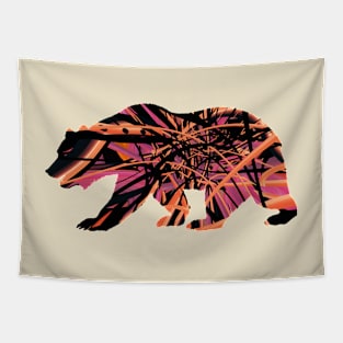 Abstract Grizzly Bear Tapestry