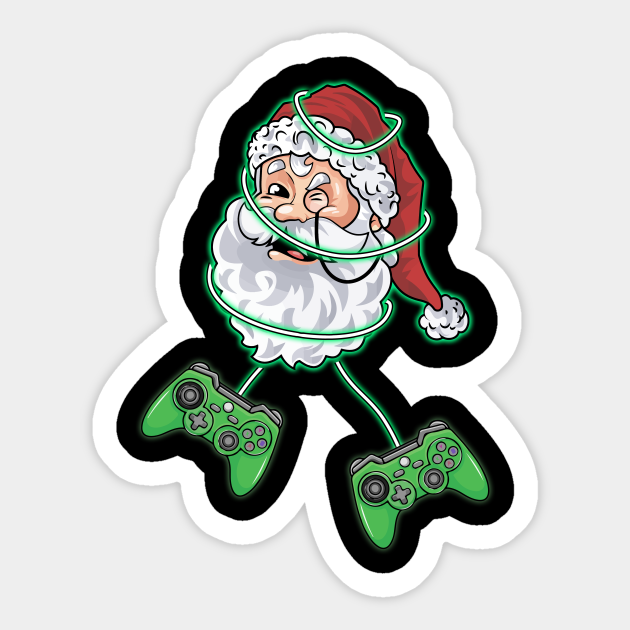 Santa Claus Play Video Game Controllers Gamers Funny Ugly Christmas Men Women For Women Men - Funny Gift For Game Lovers - Sticker | TeePublic Santa Claus Play Video Game Controllers Gamers Funny Ugly Christmas Men Women For Women Men - Funny Gift For Game Lovers - Sticker | TeePublic