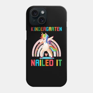 Dabbing Kindergarten Unicorn Graduation Class 2022 Nailed It Phone Case