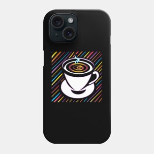 Hot Coffee Pop Art Phone Case